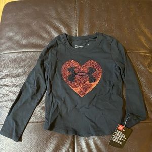 NWT Girls Size 4 Under Armour Shirt
